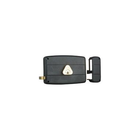 Finish – Serrure multipoint en applique C40 droite – 5 pistons en laiton – Entraxe 70 mm – Dimensions 143x99 mm – Livrée avec 3 clés (1/2)