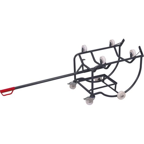 Cordes Fasskipper RAL 7016 mit 4 Kunststoffrollen (1/3)