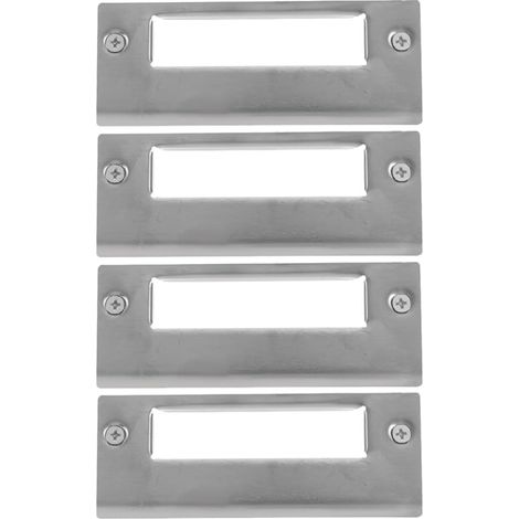 Plaques de Verrouillage Résistantes à Déformation Lot de 4 en Acier Inoxydable Argenté, Résistantes la Déformation, Usage Intensif, pour Renfort de Porte de Classe ou Extérieure (1/5)