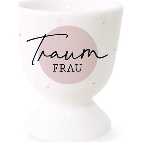 Coquetier avec or véritable Tasse en porcelaine Femme de rêve (1/5)