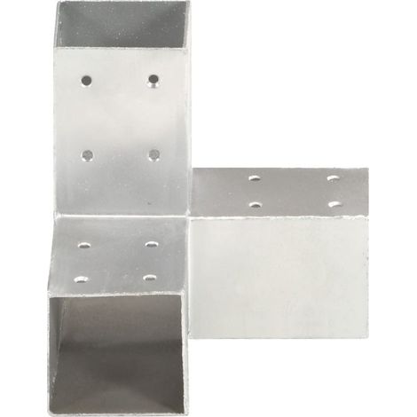 Connecteur de poteau en Y 71 mm, raccord d'angle 3 voies pour poutres en bois, métal galvanisé à chaud, résistant à la rouille, pour auvent, pergola et abri de jardin (1/5)