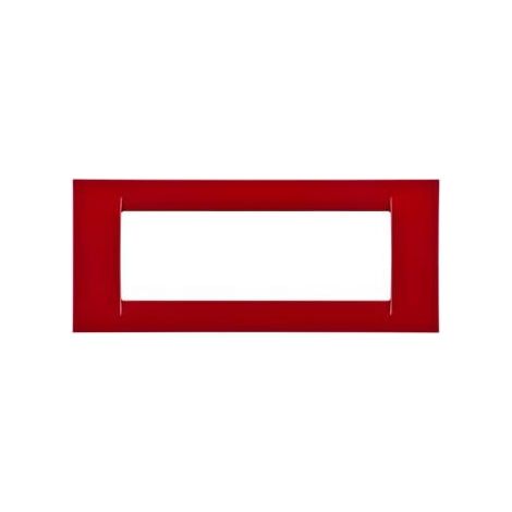 PLAQUE 6 POS.ROUGE BORDEAUX SYSTEM VIRNA GEWISS GW22136