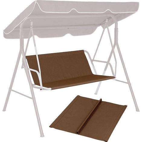 Sitzkissen für Gartenschaukel 127x100 cm Braun MultiGarden
