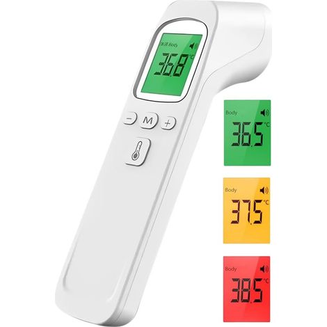 Berührungsloses Stirnthermometer, 1 Sekunde Messzeit, Speicherfunktion, ℃/℉, für Babys und Erwachsene (Batterien nicht enthalten).