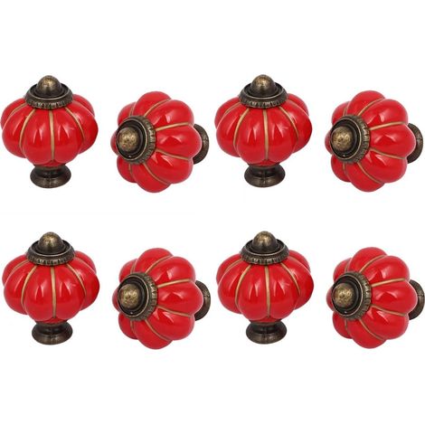Home Office Möbel Keramik Kürbis Form Pull Griff Knob Rot 8pcs (1f8566d5b84fe2867b8589c003e1ed0c) (1/3)