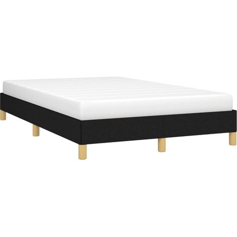 vidaXL Cadre de lit sans matelas noir 120x200 cm tissu (1/5)