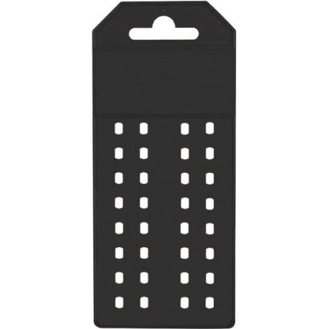 ESPOSITORE IN POLIPROPILENE mm 163 x 70 x 2 col. nero- 10 pezzi  - ARTPLAST