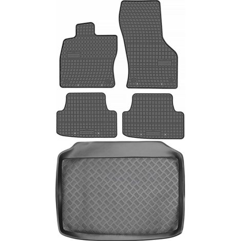 Set di tappetini in gomma per auto e tappetino per bagagliaio per Audi A3 III 8V Hatchback Sportback dal 2012 al 2020. (1/5)