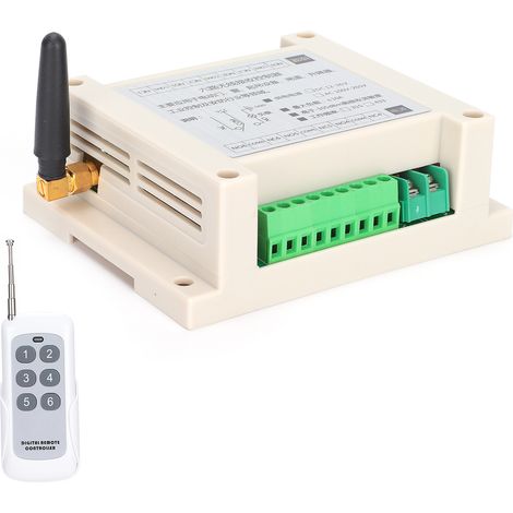 Module de commande à distance sans fil 6 canaux 433 MHz, émetteur et récepteur stables pour porte