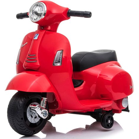 Scooter Elettrico per Bambini Licenza Ufficiale Piaggio Vespa Small 7,2V 2,5Ah Rosso