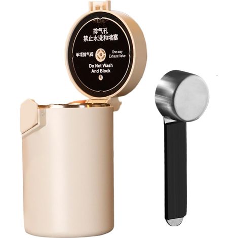 Récipient de rangement pour café de l'humidité – Bocal de cuisine hermétique – Récipients de stockage alimentaire pour grains de café, riz, thé, sucre, céréales, farine (1/5)