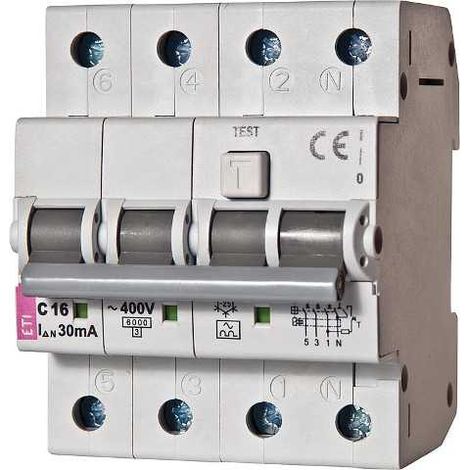 Differenzschalter ETI Polam kzs-4m C16 230