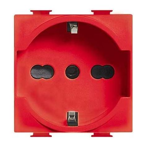Bticino Matix TT Presa Schuko Universale Rossa A5440/16R