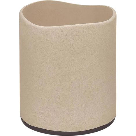 Poubelle de Salle de Bain en Résine "Olea" 5L Beige (1/2)