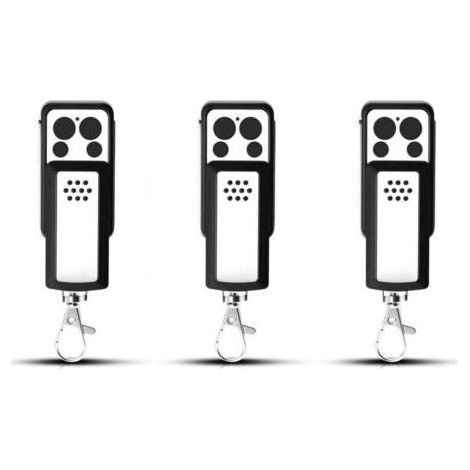 3 Télécommandes pour Motorisation de Portail – Compatible Avidsen 114253, 104257, 104250 – Design Compact à Glissière, 4 Canaux, Signal Stable, Clonage Facile (1/4)