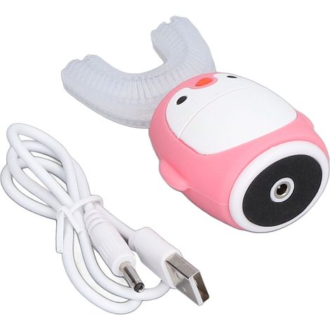 Intelligente U-förmige Zahnbürste, 360°-Mundreinigung, elektrische Zahnbürste mit Cartoon-Motiv für Kinder (klein) (1/5)