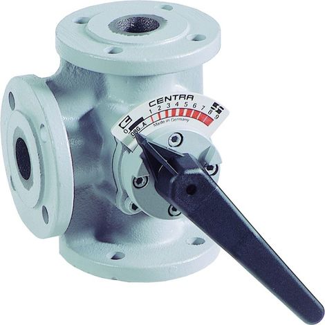 Resideo Miscelatore a flangia a tre vie DR GG 20, grigio, PN 6, diritto DN 25, DR25GFLA
