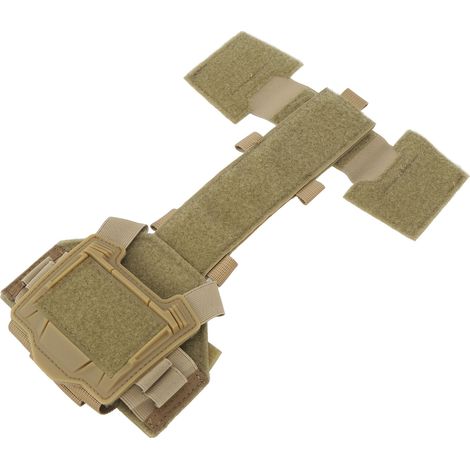 Sacoche de contrepoids pour batterie de casque, en nylon, universelle, avec fermeture Velcro, idéale pour le tir, la randonnée et le camping. (1/5)