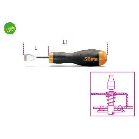 Cacciavite lama piatta Beta easy con intaglio dimensioni 4 x 100 mm