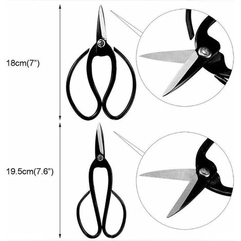 Outils pour bonsaï, outils de jardinage, ciseaux en acier au carbone, coupe et pince à bouton, séparateur de racines, kit d'outils pour bonsaï pour jardin (1/3)