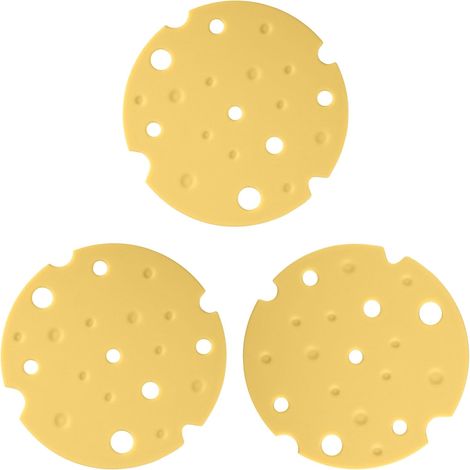 Set di 3 sottobicchieri rotondi in silicone - Resistenti al calore per ciotole, pentole e tazze calde - Tappetino protettivo da cucina - Giallo (1/5)