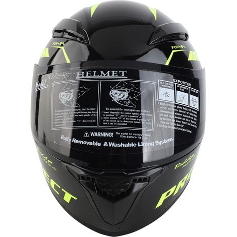 Decdeal Casque de moto intégral anti-buée pour vélo de rue unisexe (1/5)