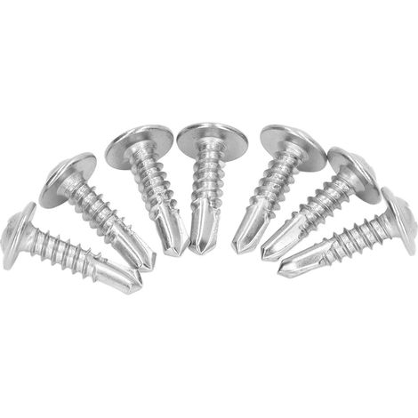 Vis auto-taraudeuse inox 410 tête fraisée, 4,8x19 mm, lot de 100 pour assemblage mécanique et bricolage industriel