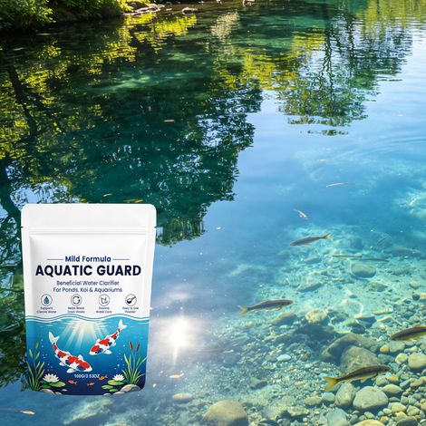 Water clarifier powder, easily soluble, purifies water, leaving it clear and gentle formula does not harm water quality, suitable for swimming pools, fish tanks, ponds, and landscaping -- 100g -- BIEM (1/5)