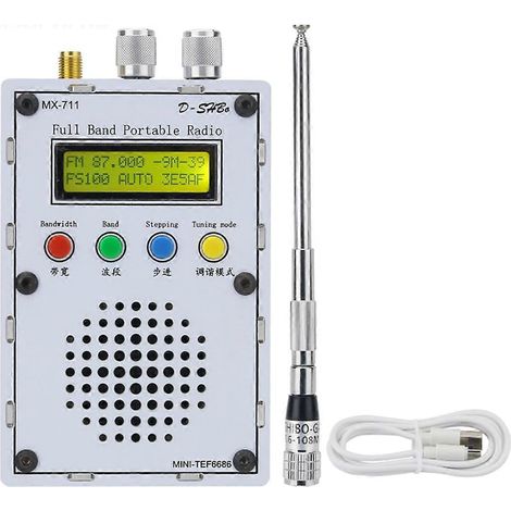 DESHIBO MX711 Version de base Mini radio portable à bande complète-- (1/5)