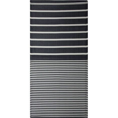 Outdoor Rug HALDIA Black 90 x 180 cm