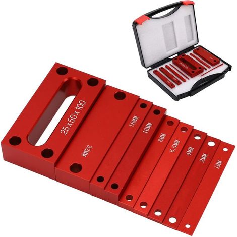 9pcs barres de précision en aluminium pour routeur et scie de table, accessoires de menuiserie, barres avec marquages de taille gravés au laser (1/5)
