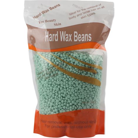 500g Cire d'épilation en grains verts pour visage, jambes, aisselles - Épilation corps douce. (1/5)