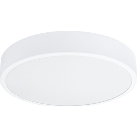 Plafonnier LED, 3000K, finition blanche, pour salon, chambre, couloir, cuisine ou bureau.-AquaForge (1/5)