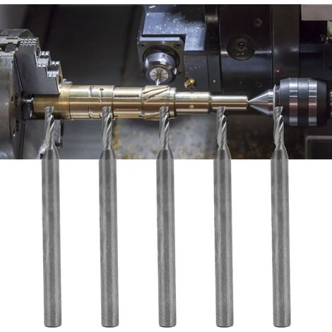 Einschneidiger Aluminium-Spiralfräser für CNC-Graviermaschinen, 3,175 x 2 x 6 mm (1/5)