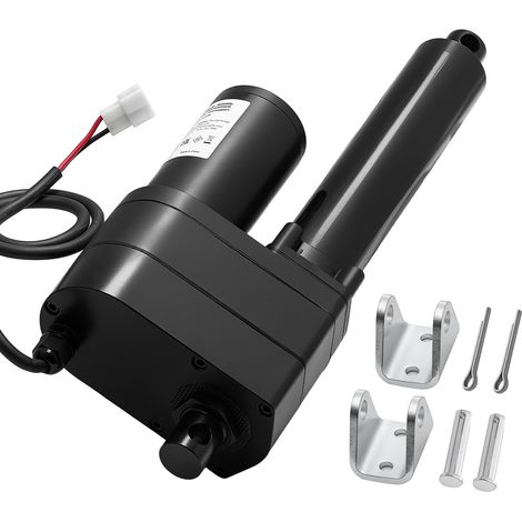 VEVOR Attuatore Lineare 12V, Corsa da 150 mm, Ultra Resistente da 9000 N, Grado di Protezione IP65 con Staffe di Montaggio per Macchinari Industriali, Recipienti, Sistemi di Sollevamento Pesanti