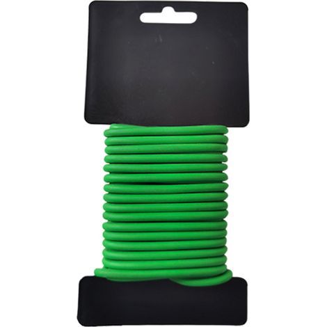 Grüner, flexibler TPR-Draht zur Stützung von Gartenpflanzen (Tomaten, Rosen, Kletterpflanzen), Stütze für Haus und Garten, grün (2,5 mm 10 m) (1/5)