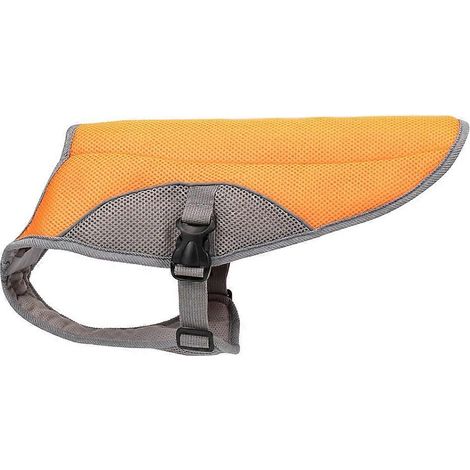 Arnés refrescante para perros para excursiones y actividades al aire libre, color naranja, 1 unidad. (1/5)