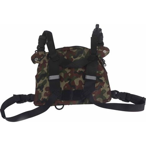 Harnais de poitrine étanche pour talkie-walkie, équipement de camouflage léger pour activités extérieures (1/5)