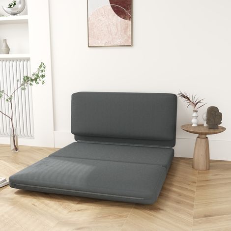 MEUBLIV Sofá cama plegable 3 en 1 138x90 cm gris oscuro - sin montaje, sin colchón (1/5)