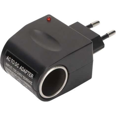 Adaptateur Allume-Cigare 12V pour Voiture, Convertisseur Secteur 100-240V EU (1/5)