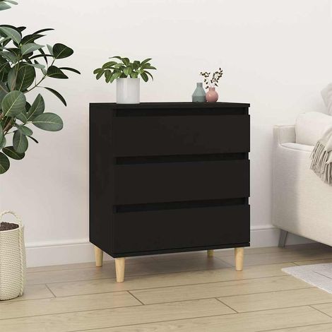 vidaXL Sideboard Black 60x35x70 cm Engineered Wood (1/5)