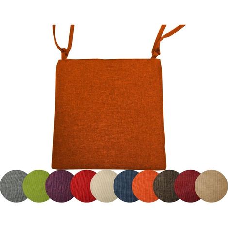 4X Gartenkissen Stuhlkissen Set Gartenstühle Stuhlauflage Sitzkissen Sitzpolster Auflage Gartensitzkissen Garten Kissen (4er Set, Camel) (1/5)