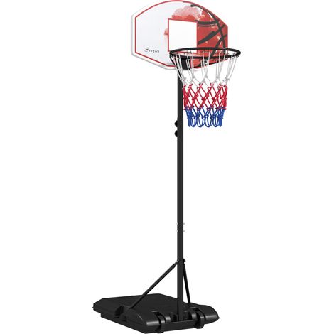 Canestro da basket regolabile 179-209 cm in acciaio multicolore con ruote - CHICFURN (1/5)