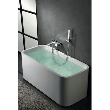 Grifo monomando de pared para bañera o ducha de diseño moderno con un acabado cromado Suecia de Imex (1/7)