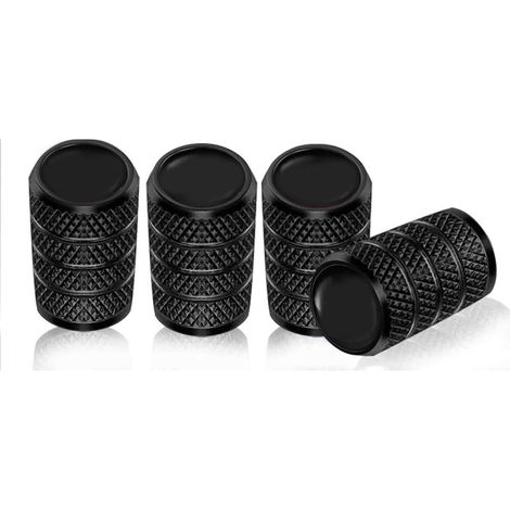 Valve Cap - Aluminium - Étanche à la Poussière et à l'Eau - Pour Pneus de Voiture Particulière - Lot de 4 (1/5)