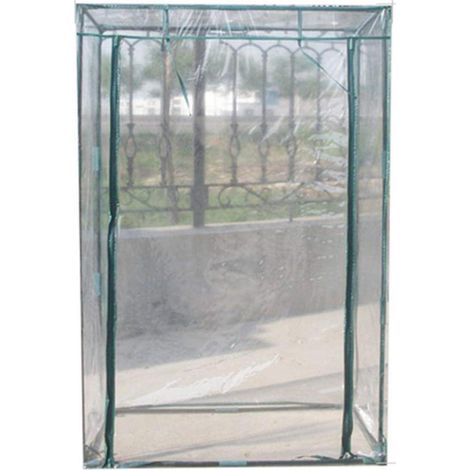 Petite serre de rechange pour serre de tomate, serre avec porte de porte, plantation de tomates, légumes, fleurs, fruits, jardin, sans cadre (1/5)