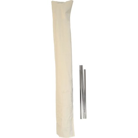Schutzhülle Sonnenschirme bis 3m z.B. Acerra/C57/Lissabon, Hülle Schutzhaube Klettverschluss, Polyester 240g/m² creme