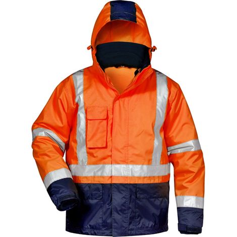 Safestyle Warnschutzjacke Udo 3-in-1 Gr. XL orange/marine (1/3)