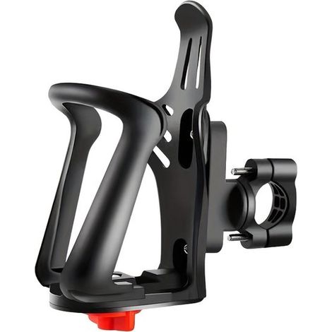 Flaschenhalter für Fahrrad oder Motorrad, Flaschen mit 50-75 mm Durchmesser, max. 500 ml, für Mountainbikes, E-Bikes, Kinderwagen, Montage am Rahmen oder Lenker (1/5)