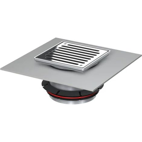 ACO Elemento superiore Variant-CR 148x148/ K3 V2A/Fl. sand/Griglia a fessura V2A avvitata, 9579.60.89